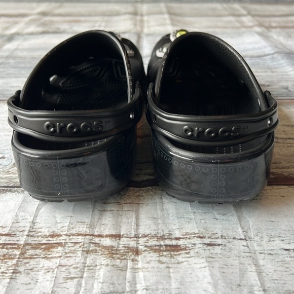 Men’s Crocs Ron English Black with Fun Charms Size-11 - Picture 5 of 11